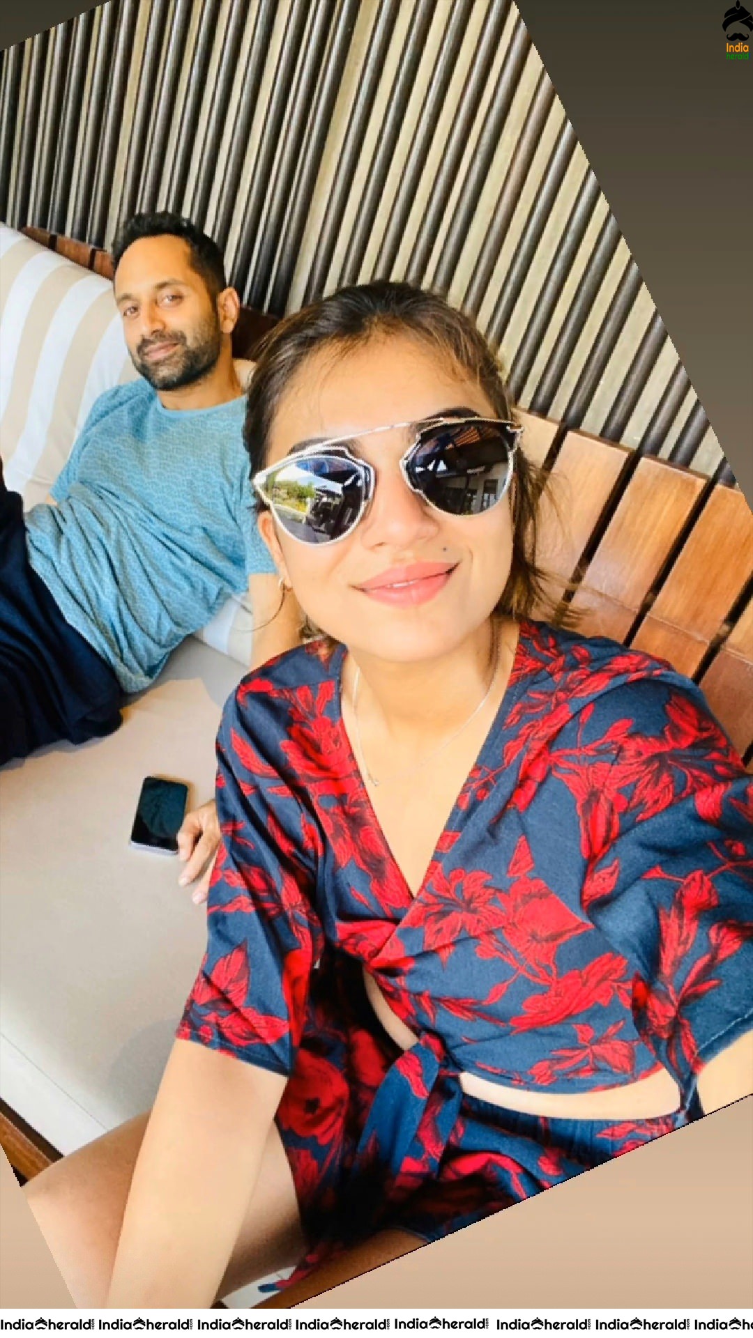 Nazriya Nazim exposes her Sexy waistline and Slim thighs in these Hot Photos