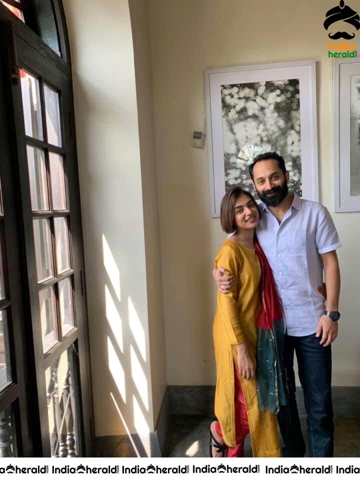 Nazriya Nazim Latest Cute Photos In Her New Hairstyle With Hubby