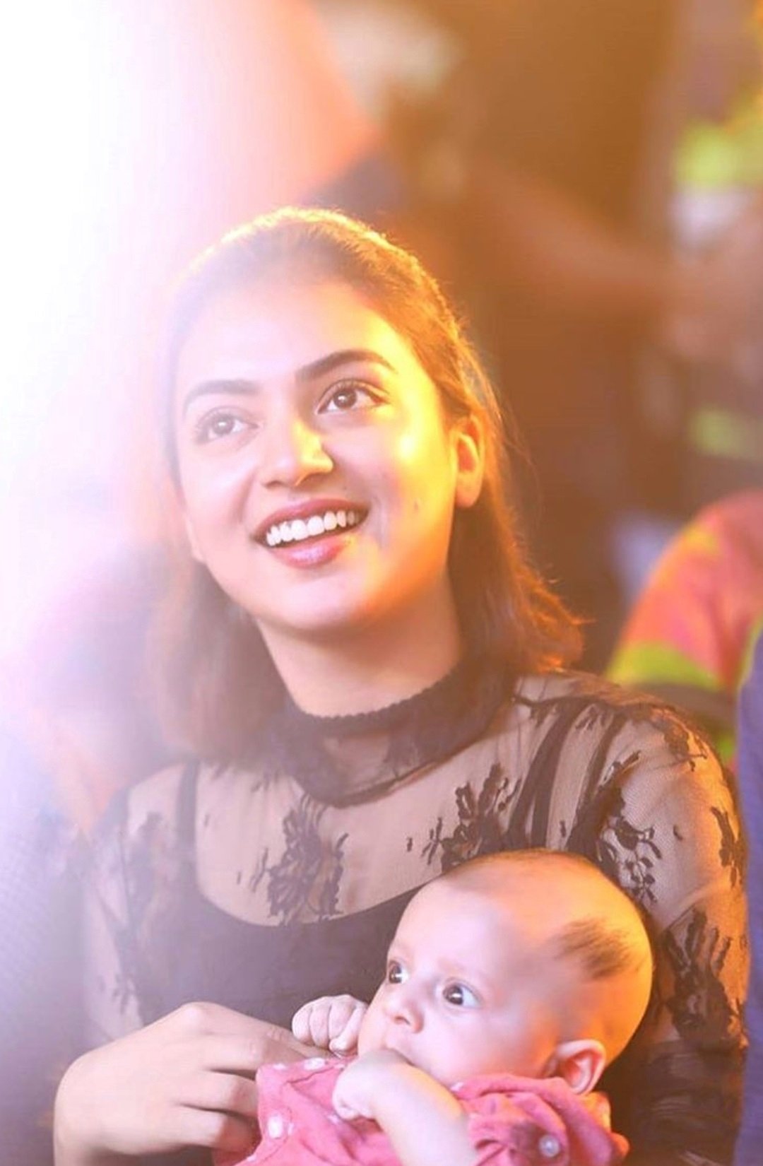 Nazriya Nazim Latest Cute Photos With A Baby