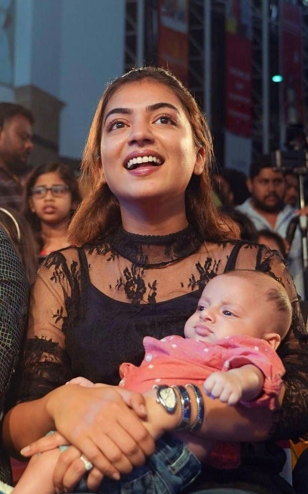 Nazriya Nazim Latest Cute Photos With A Baby