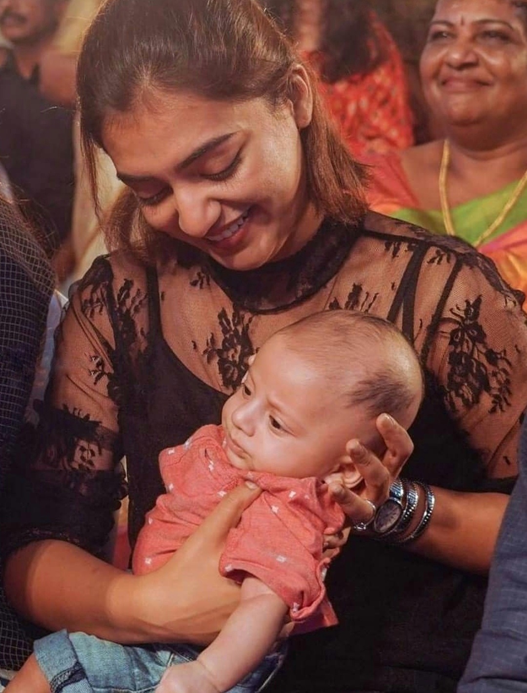 Nazriya Nazim Latest Cute Photos With A Baby
