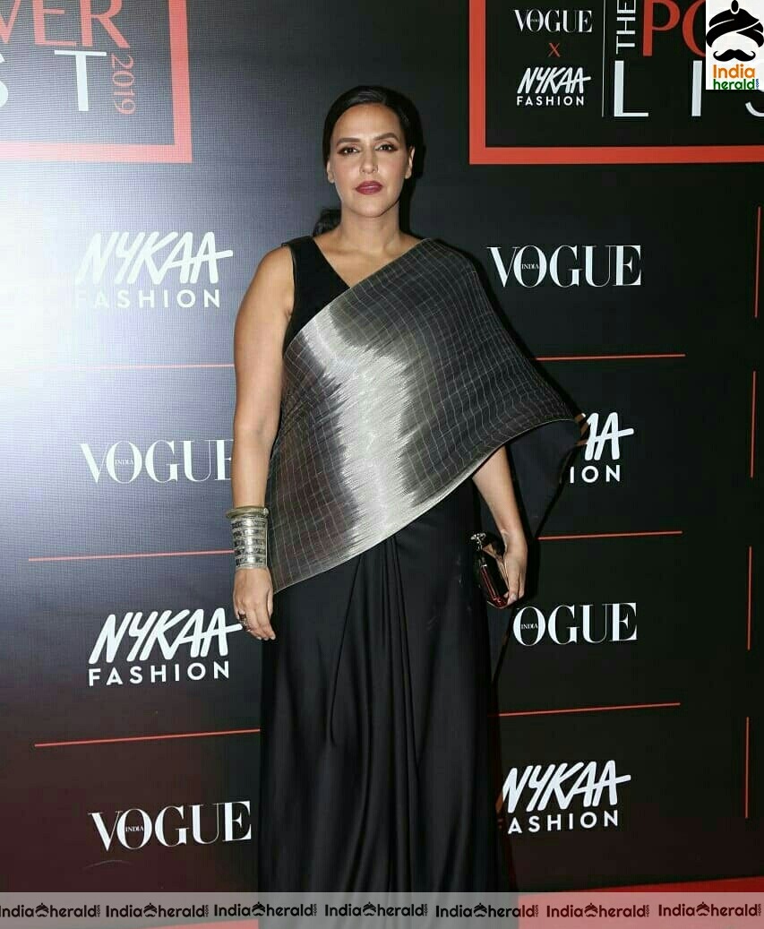 Neha Dhupia And Angad Bedi HD Stills At Vogue Nykaa Power List Awards 2019