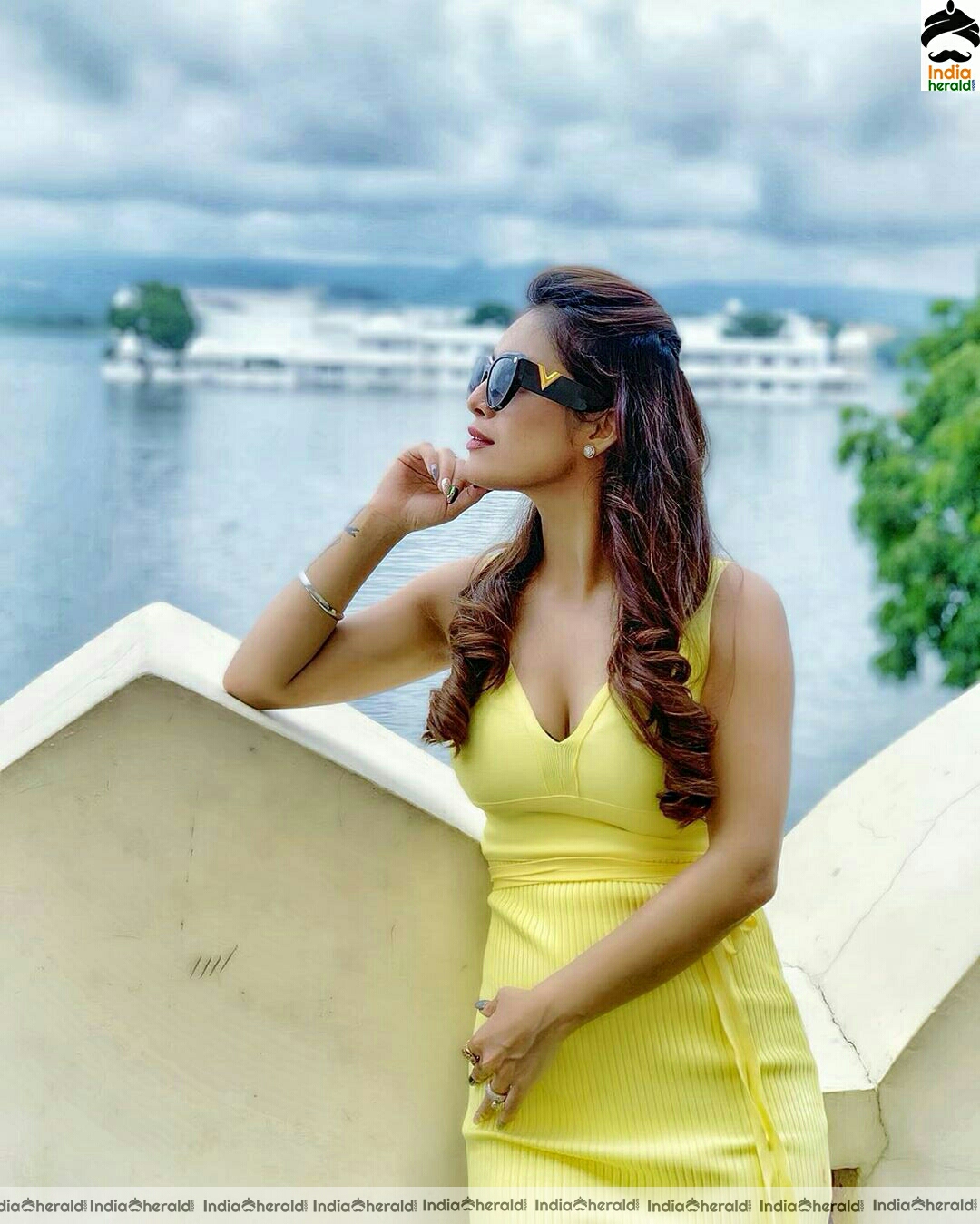 Neha Malik Looking gorgeous and resplendent in yellow