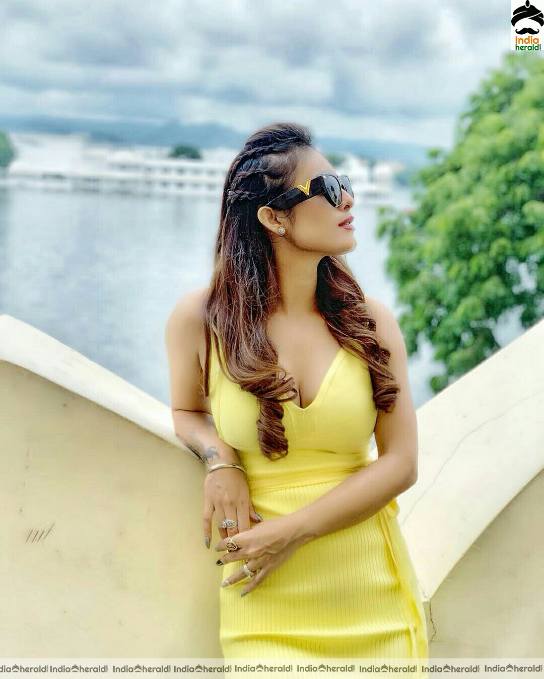 Neha Malik Looking gorgeous and resplendent in yellow