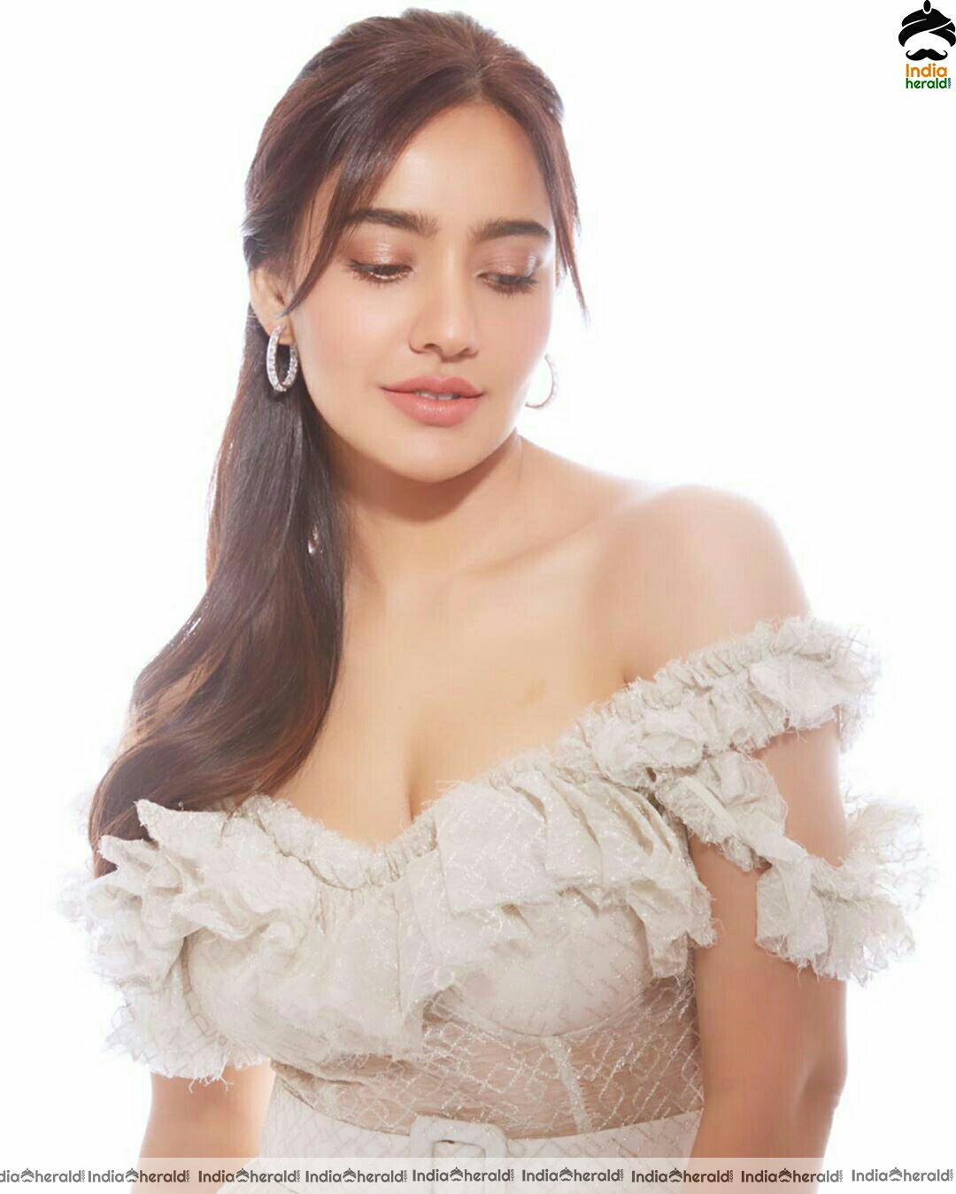 Neha Sharma Hot White Short Frock Stills