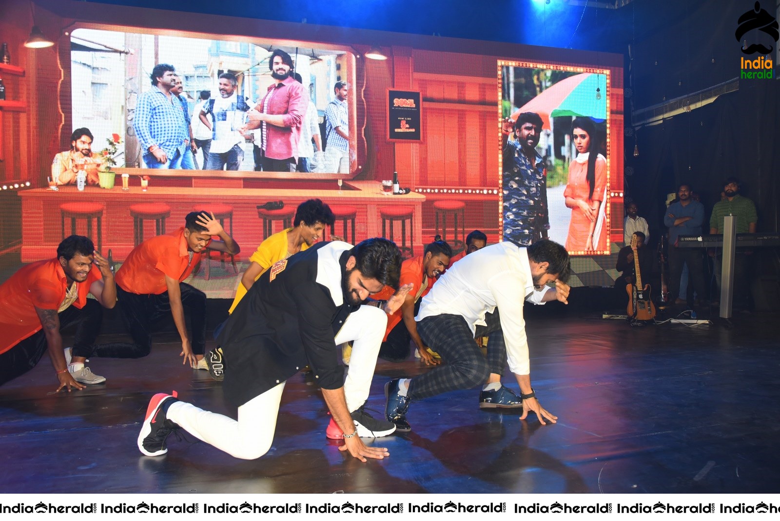 Neha Solanki and Karthikeya dances on the Stage at 90ML event Set 1