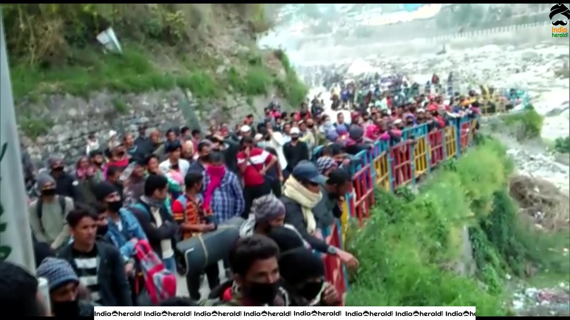 Nepalese migrant workers are stranded at border due to Corona Virus threat