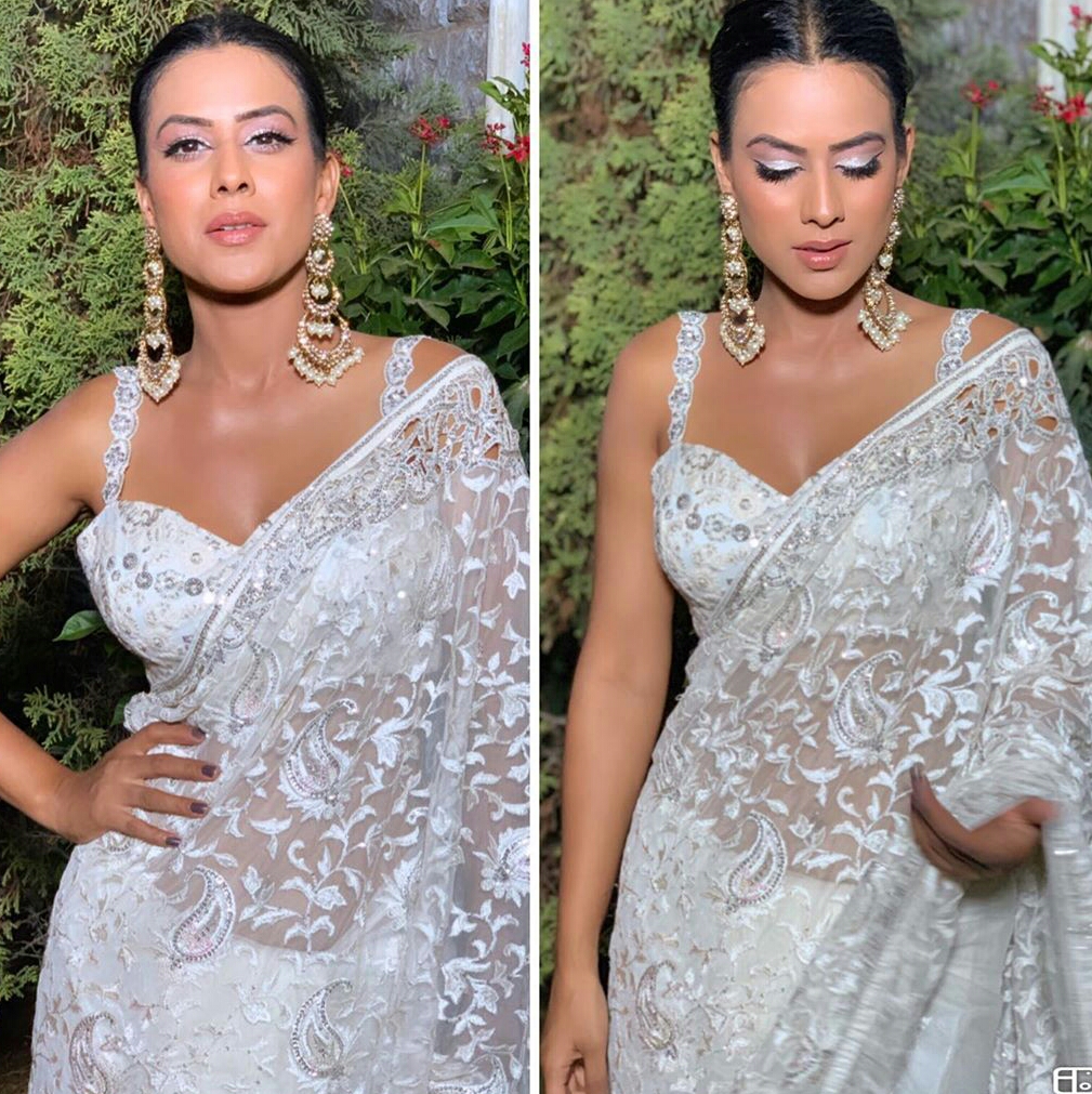 Nia Sharma Dizzling Hot Saree Photos
