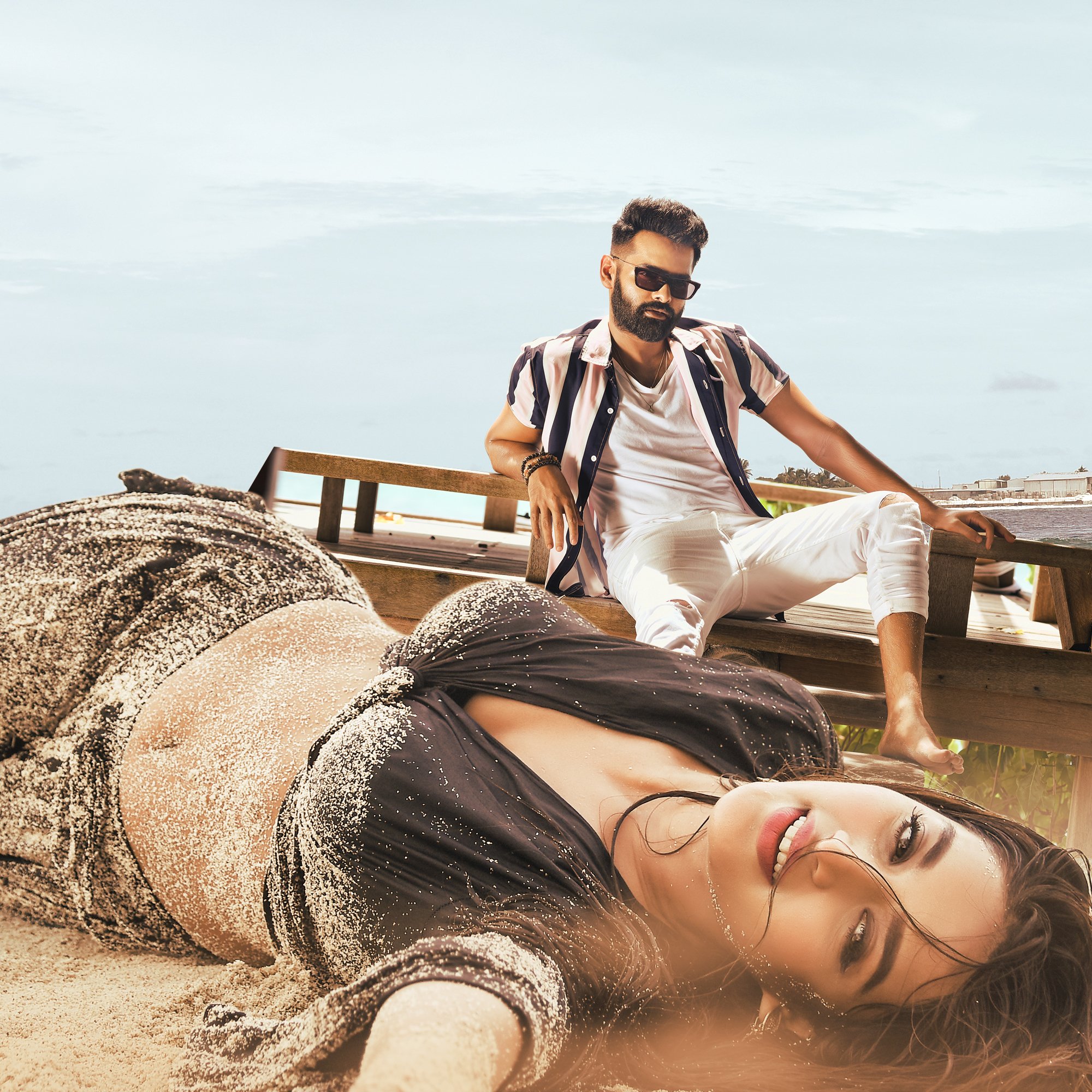 Niddhi Agerwal Latest Hot Seashore Photoshoot