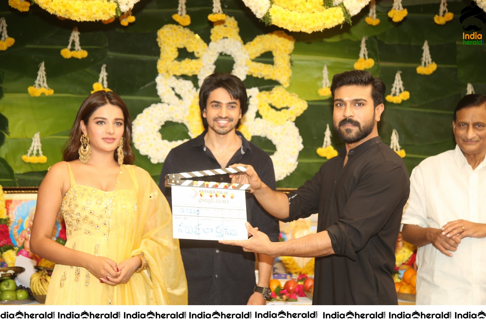 Nidhhi Agerwal and Ashok Galle gets first clap from Ram Charan Set 2