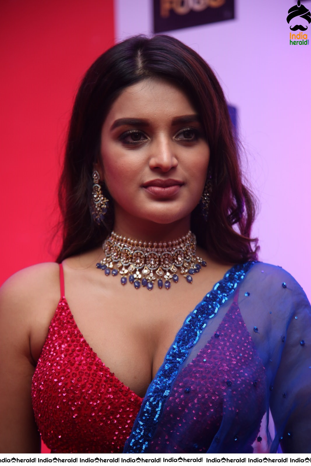 Nidhhi Agerwal Hot Waist and Cleavage Show in these Photos Set 2