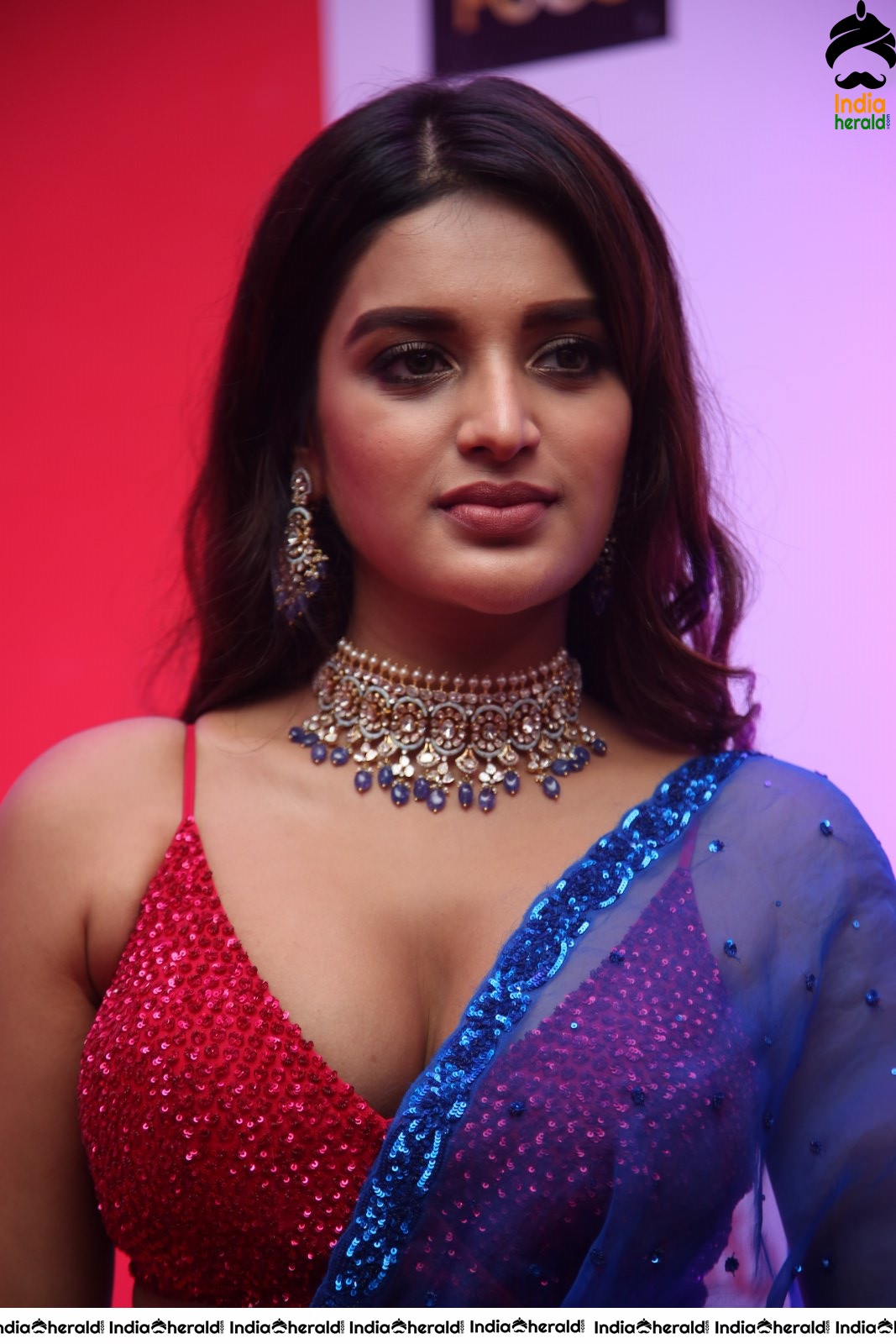 Nidhhi Agerwal Hot Waist and Cleavage Show in these Photos Set 2