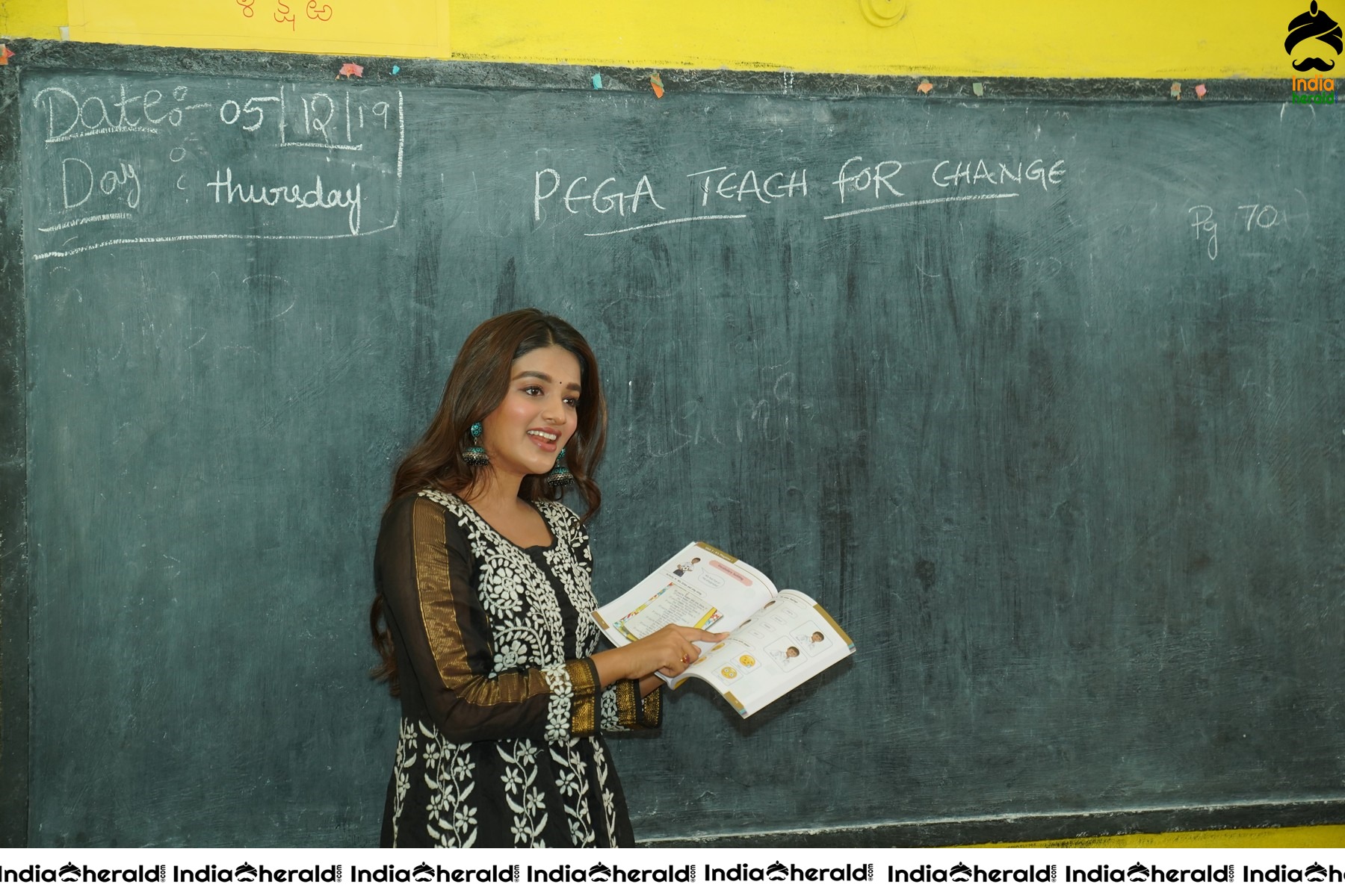 Nidhhi Agerwal Teaches English To Pega Teach For Change Supported Kids Set 1