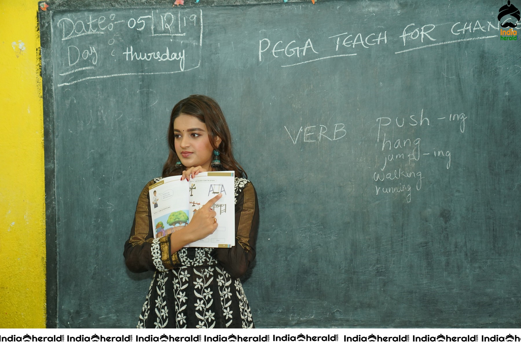 Nidhhi Agerwal Teaches English To Pega Teach For Change Supported Kids Set 1