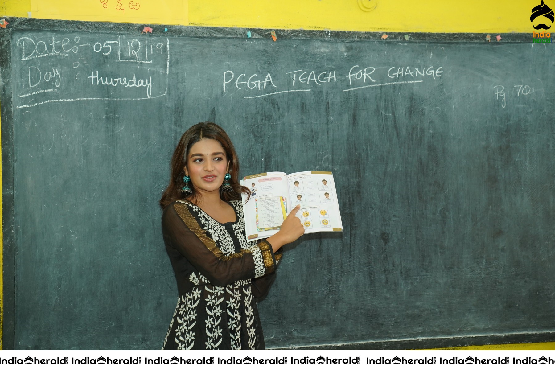 Nidhhi Agerwal Teaches English To Pega Teach For Change Supported Kids Set 1
