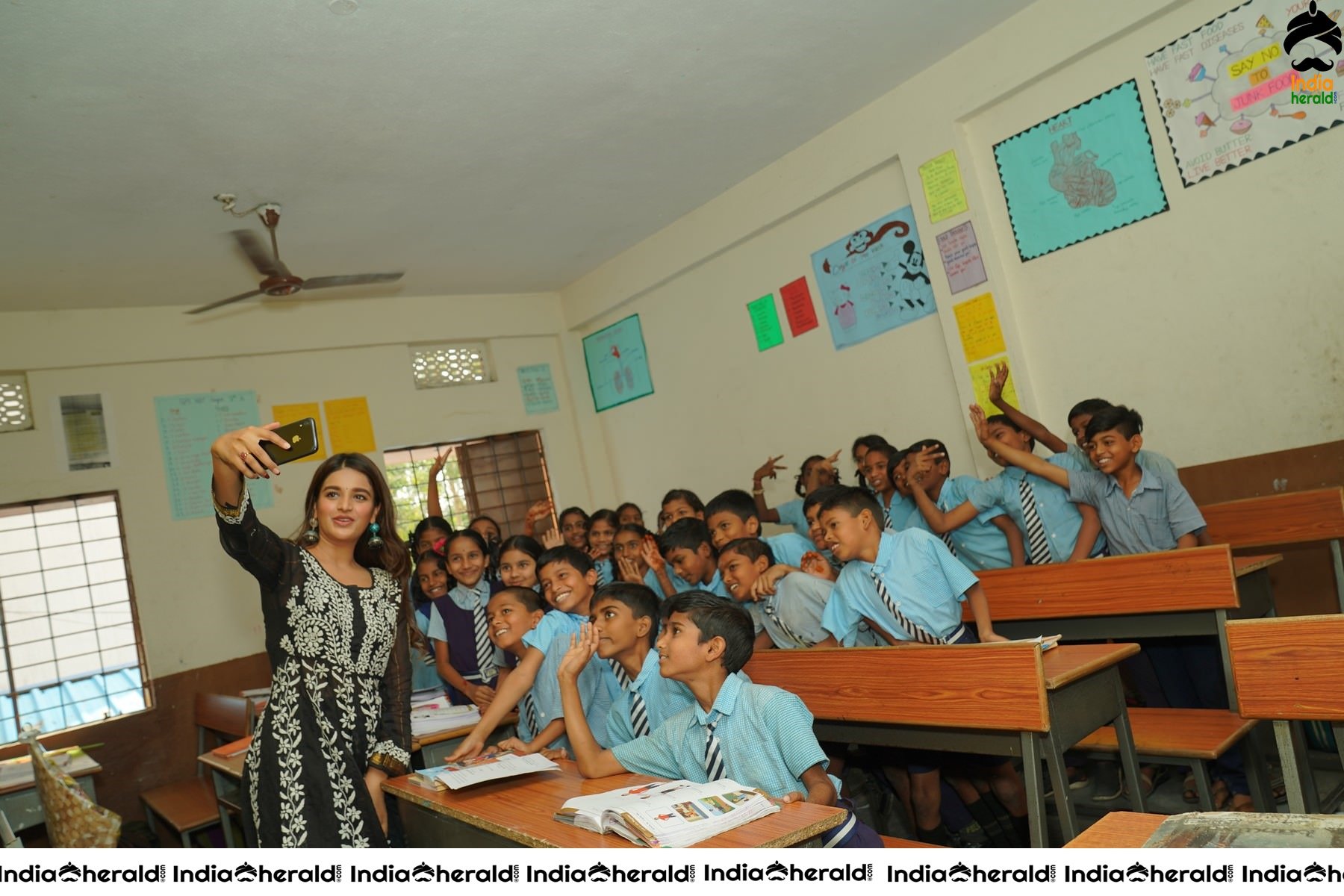 Nidhhi Agerwal Teaches English To Pega Teach For Change Supported Kids Set 2