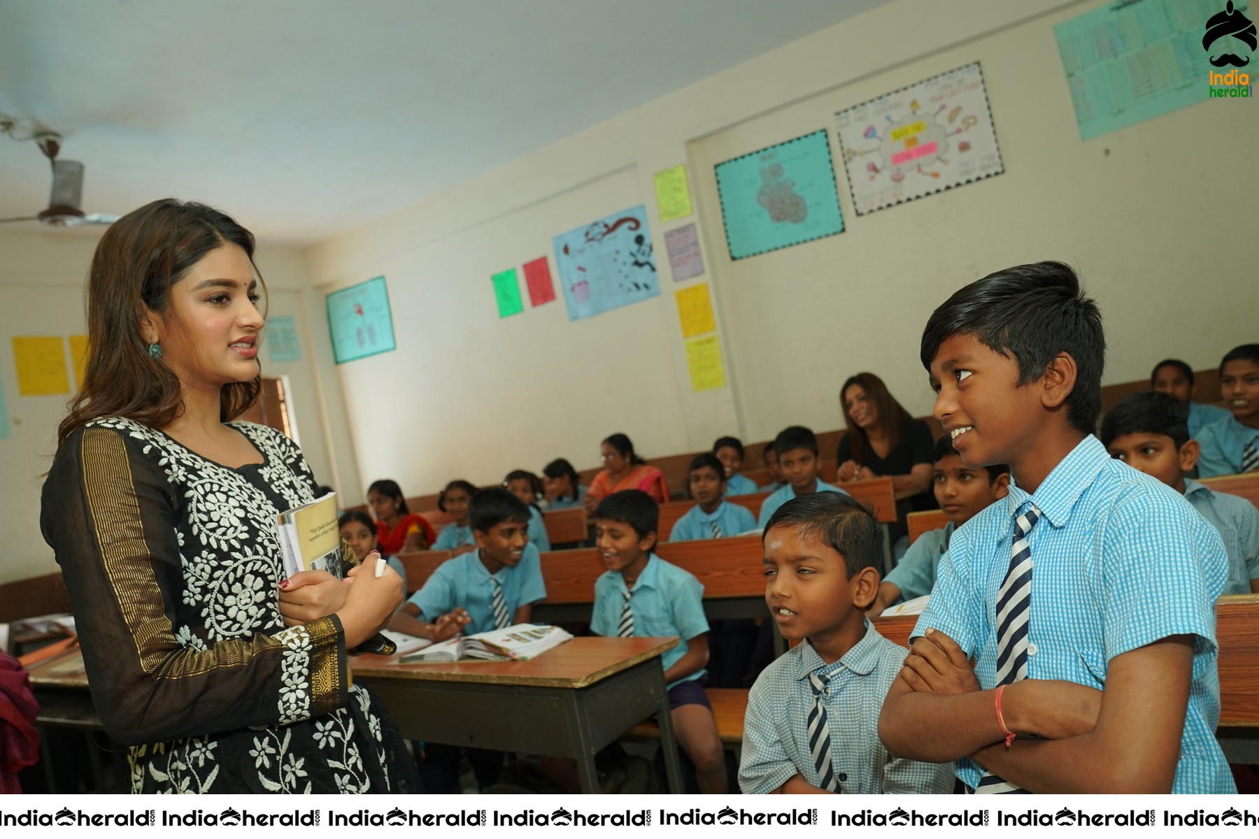 Nidhhi Agerwal Teaches English To Pega Teach For Change Supported Kids Set 2