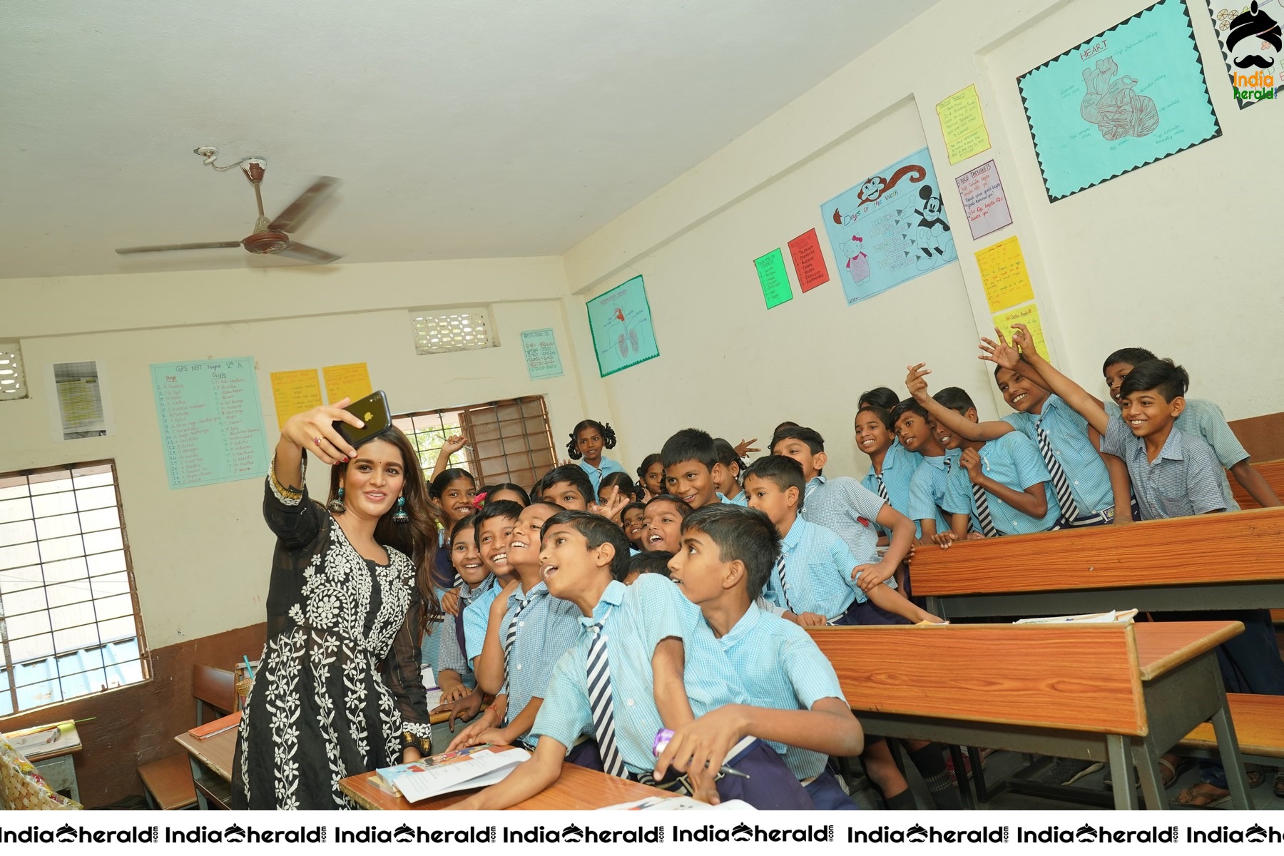 Nidhhi Agerwal Teaches English To Pega Teach For Change Supported Kids Set 2