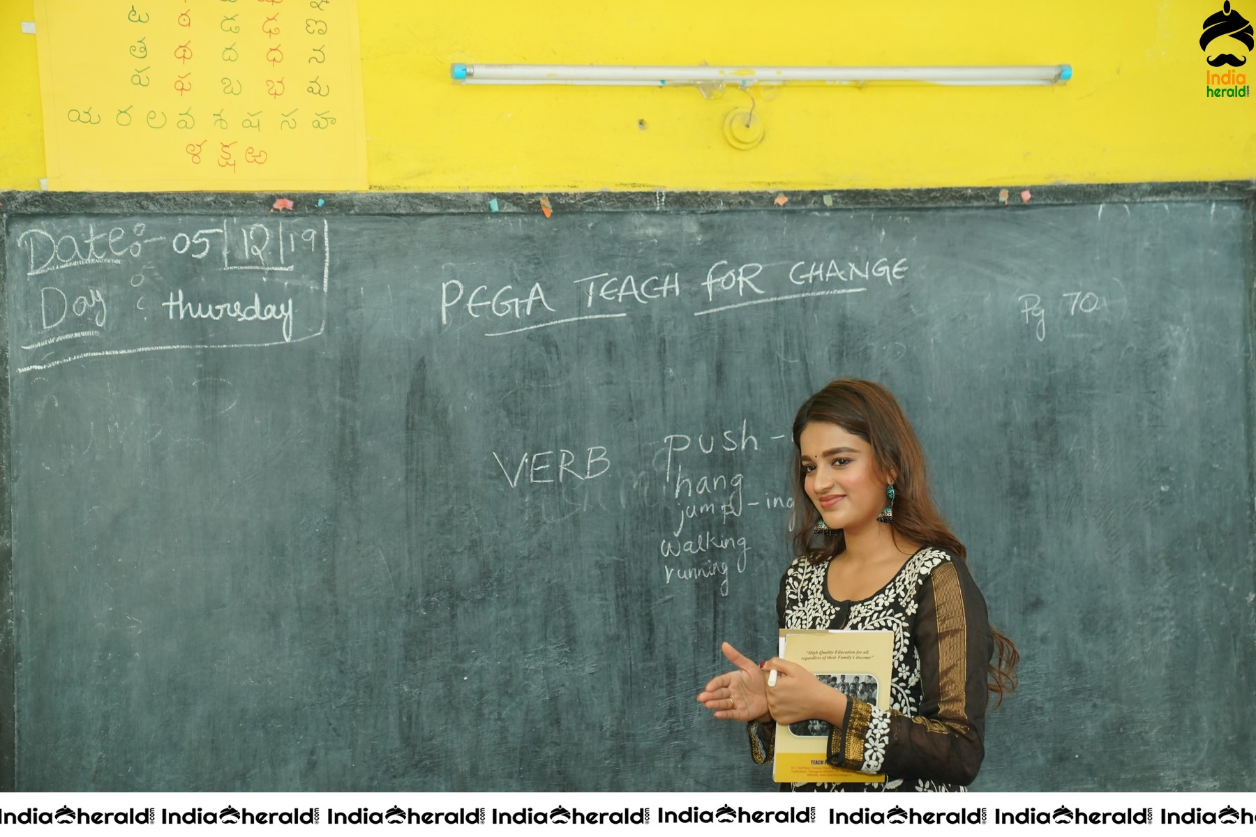 Nidhhi Agerwal Teaches English To Pega Teach For Change Supported Kids Set 2