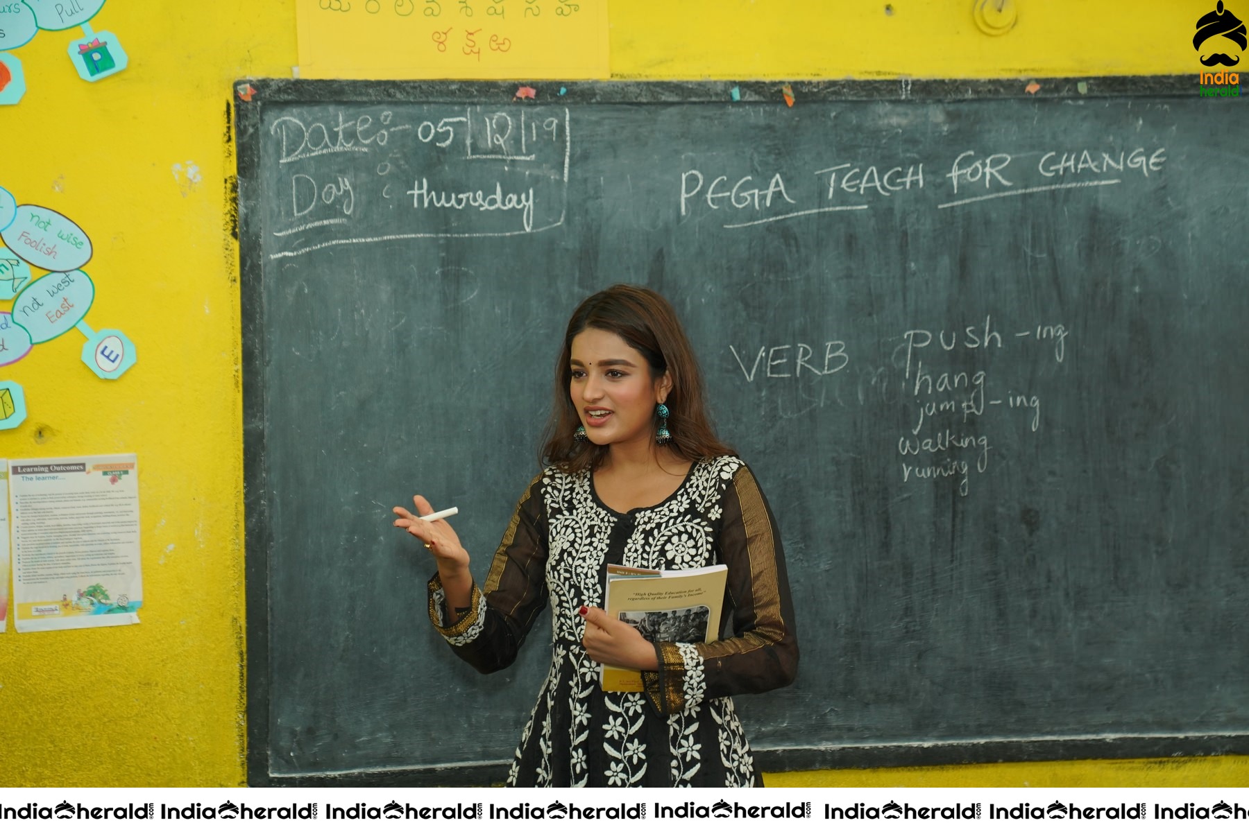 Nidhhi Agerwal Teaches English To Pega Teach For Change Supported Kids Set 2