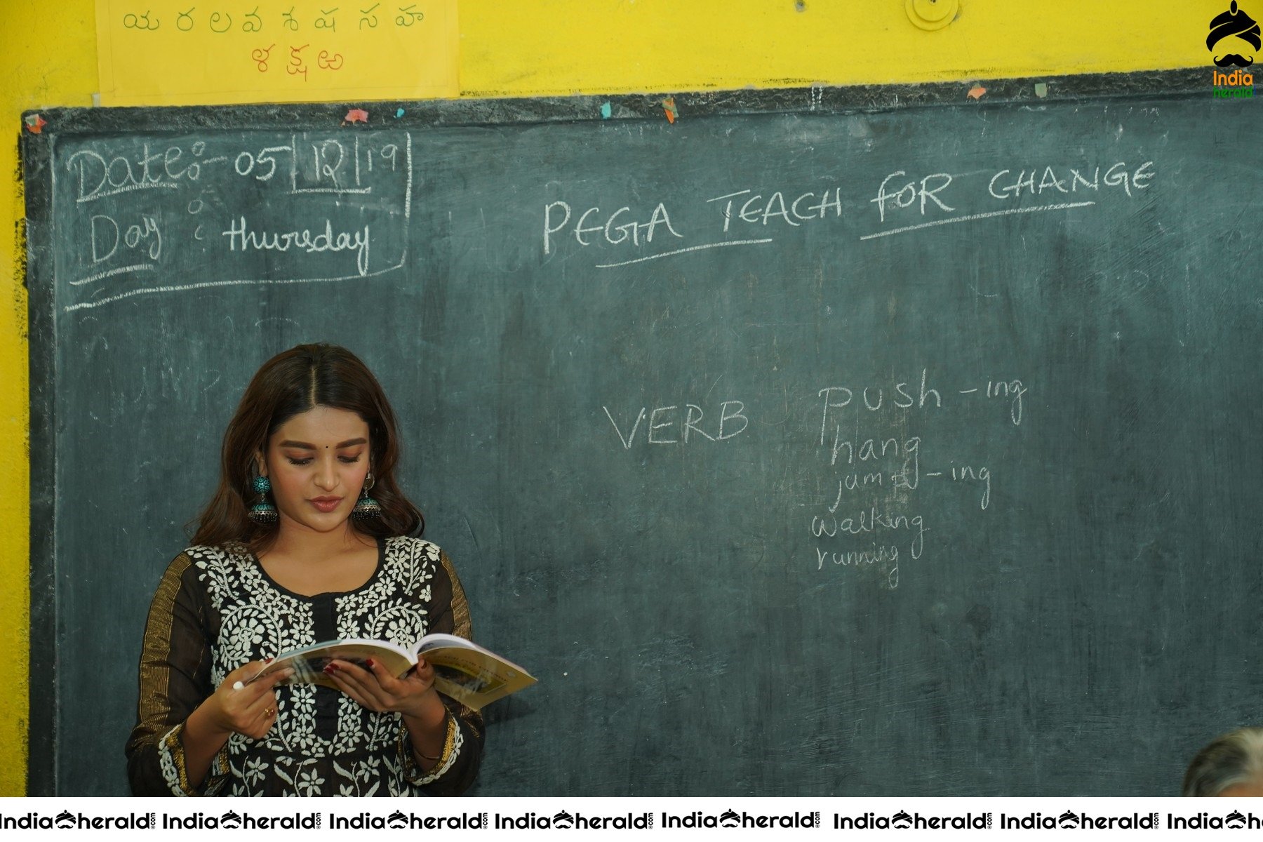 Nidhhi Agerwal Teaches English To Pega Teach For Change Supported Kids Set 2