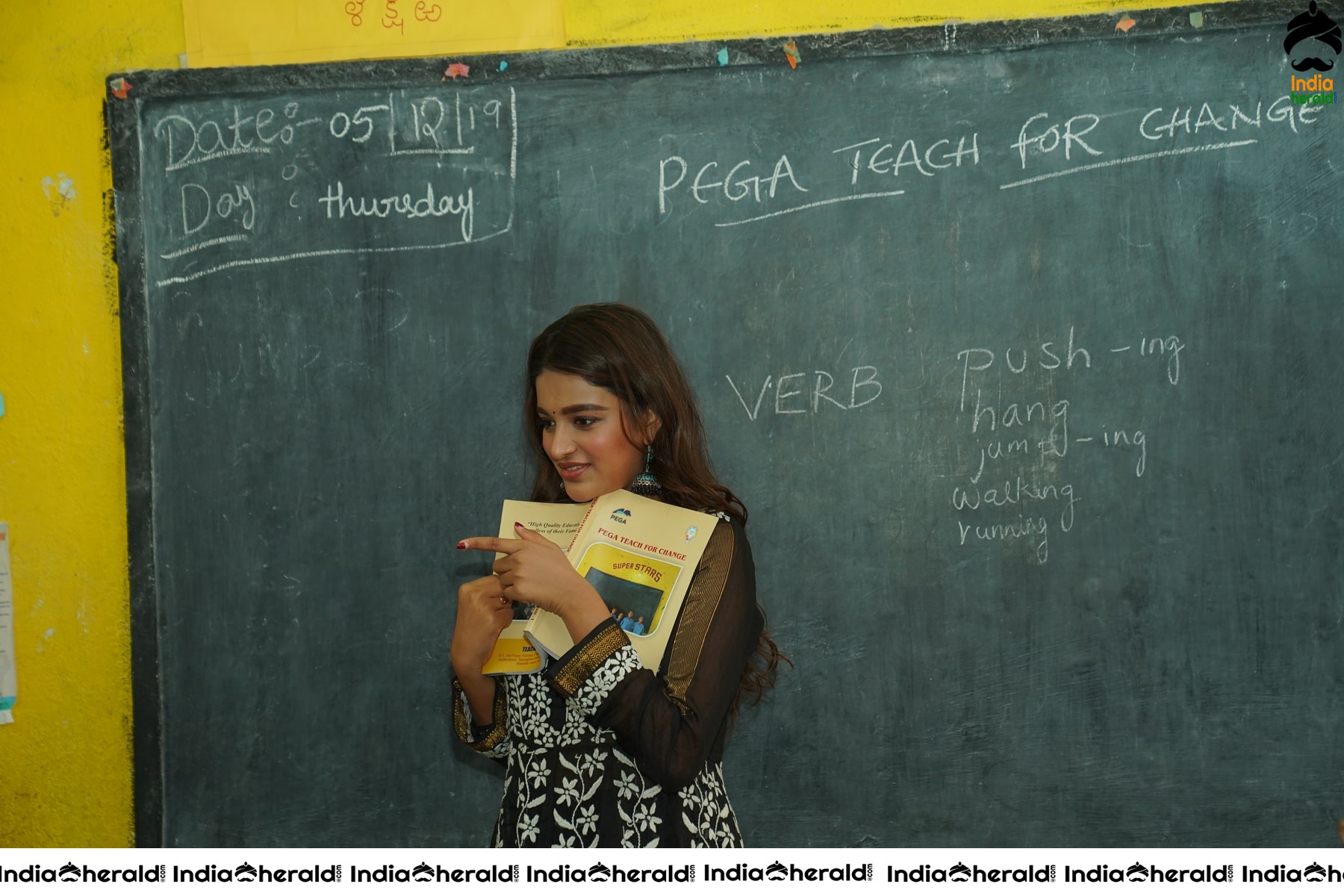 Nidhhi Agerwal Teaches English To Pega Teach For Change Supported Kids Set 2
