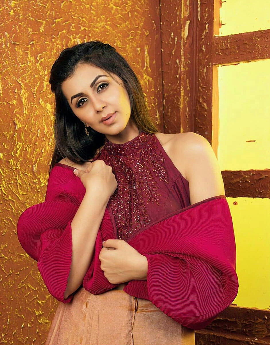 Nikki Galrani Brick Red Photo Hot Photo Shoot Stills