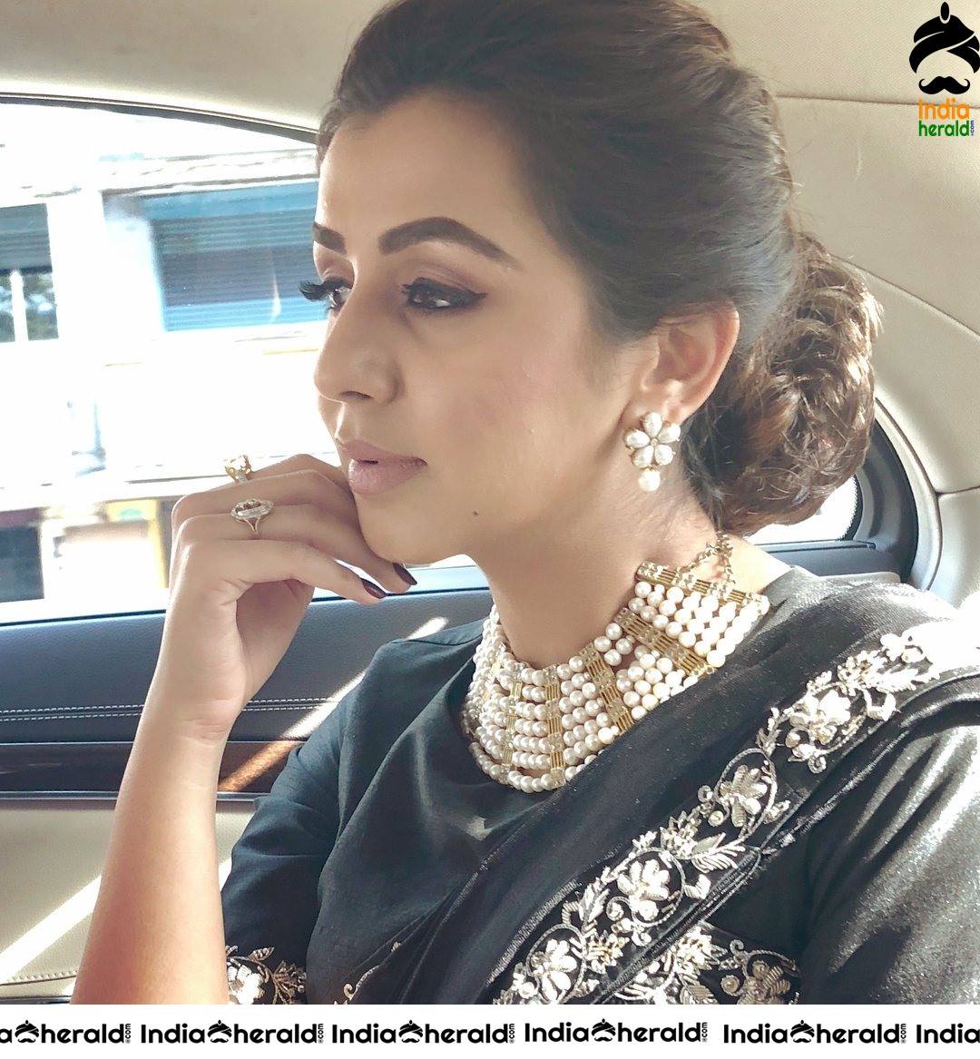 Nikki Galrani Latest Hot Candid Clicks Set 1