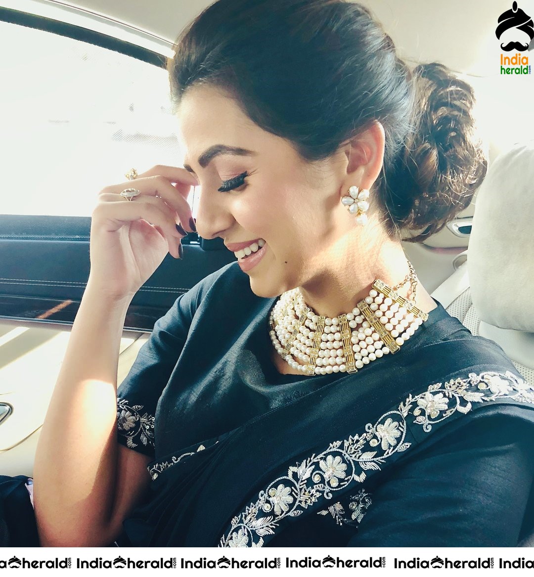 Nikki Galrani Latest Hot Candid Clicks Set 1