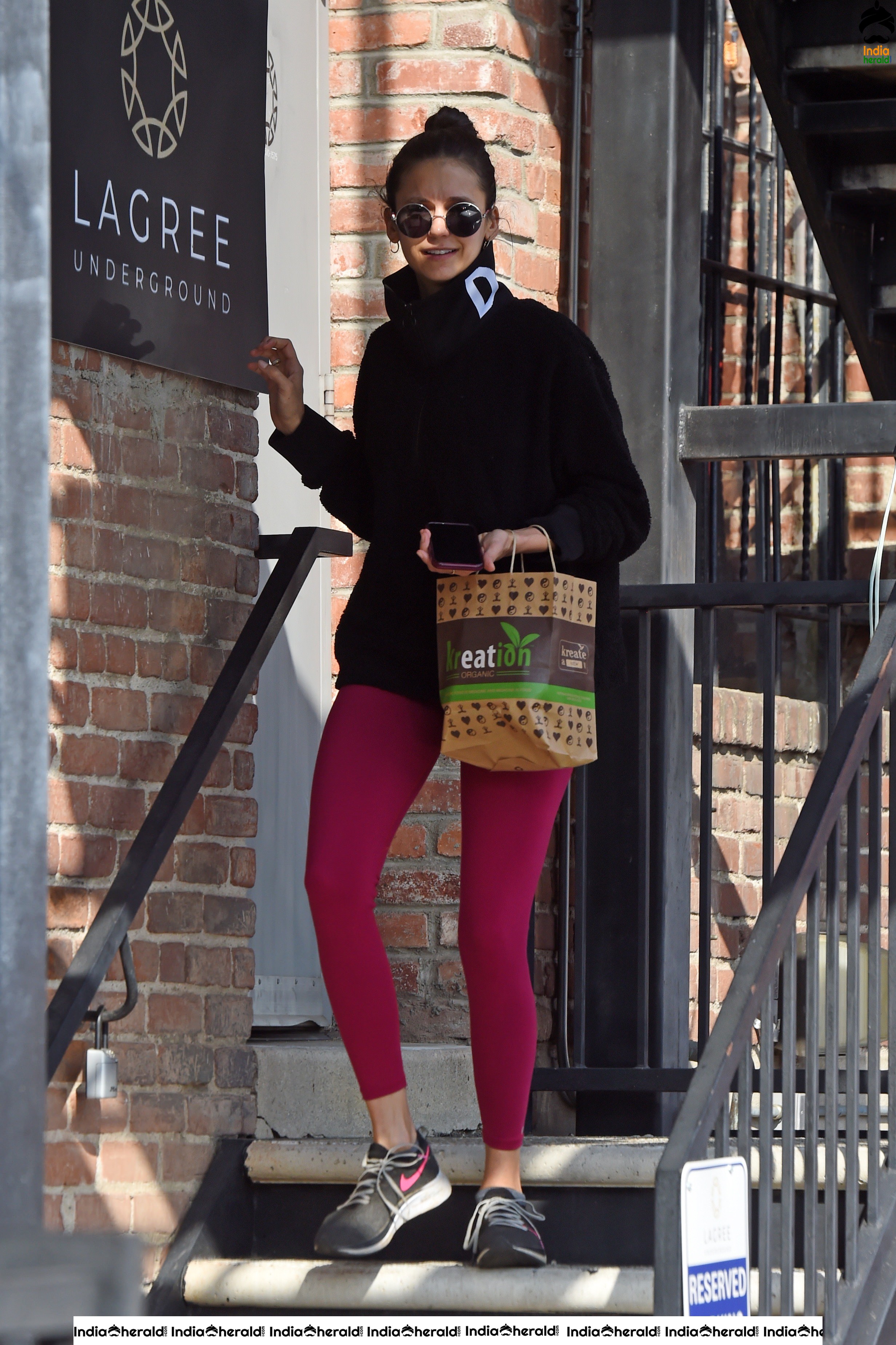 Nina Dobrev Leaving a Workout in West Hollywood