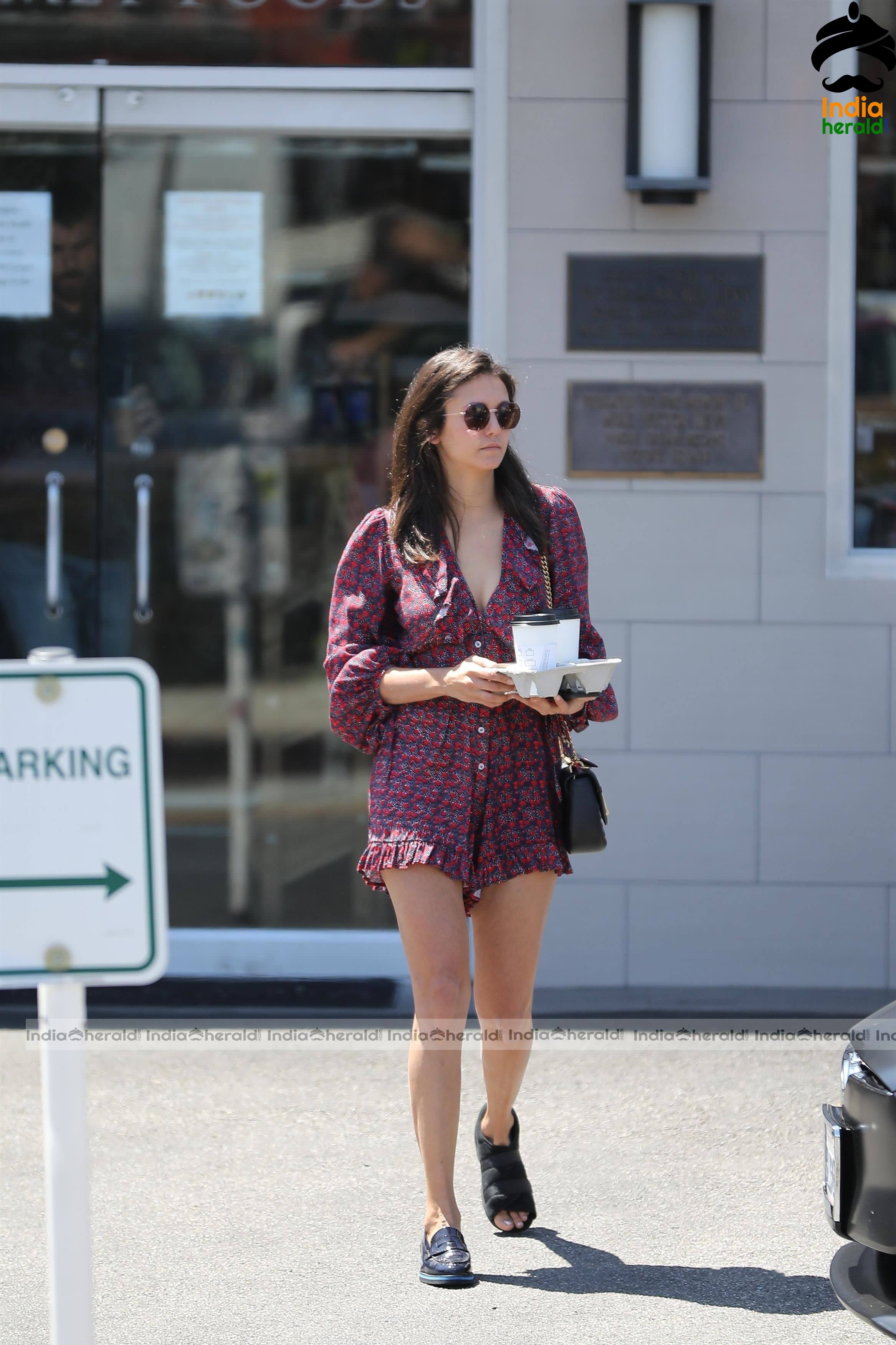 Nina Dobrev Out for Lunch in Century City CA Set 1