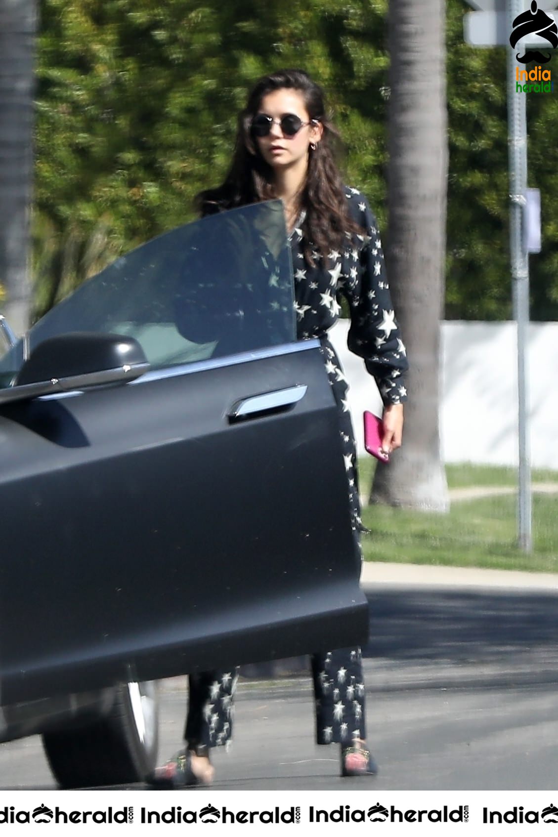 Nina Dobrev roaming out in Los Angeles despite Corona Virus lockdown