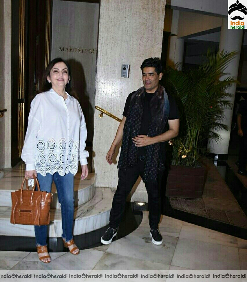 Nita Ambani Spotted At Manish Malhotra House At Bandra