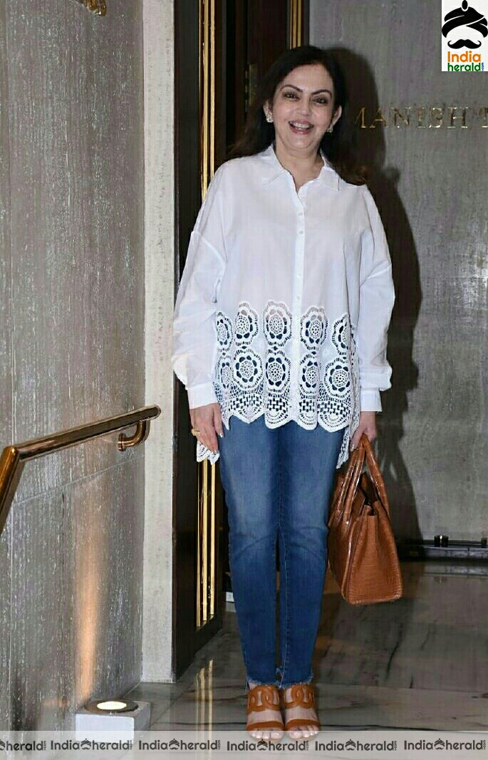 Nita Ambani Spotted At Manish Malhotra House At Bandra