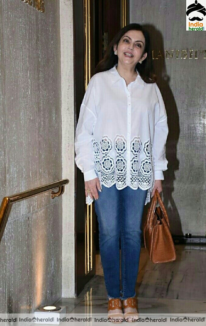 Nita Ambani Spotted At Manish Malhotra House At Bandra