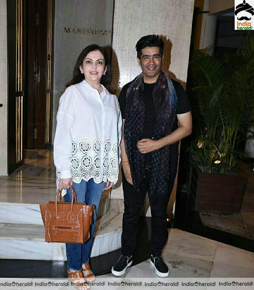 Nita Ambani Spotted At Manish Malhotra House At Bandra