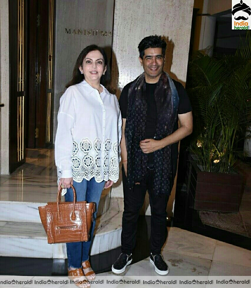 Nita Ambani Spotted At Manish Malhotra House At Bandra