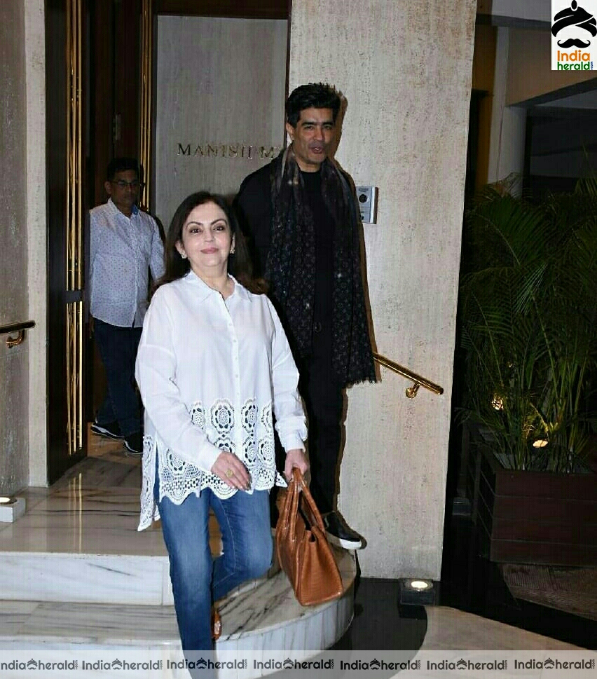 Nita Ambani Spotted At Manish Malhotra House At Bandra