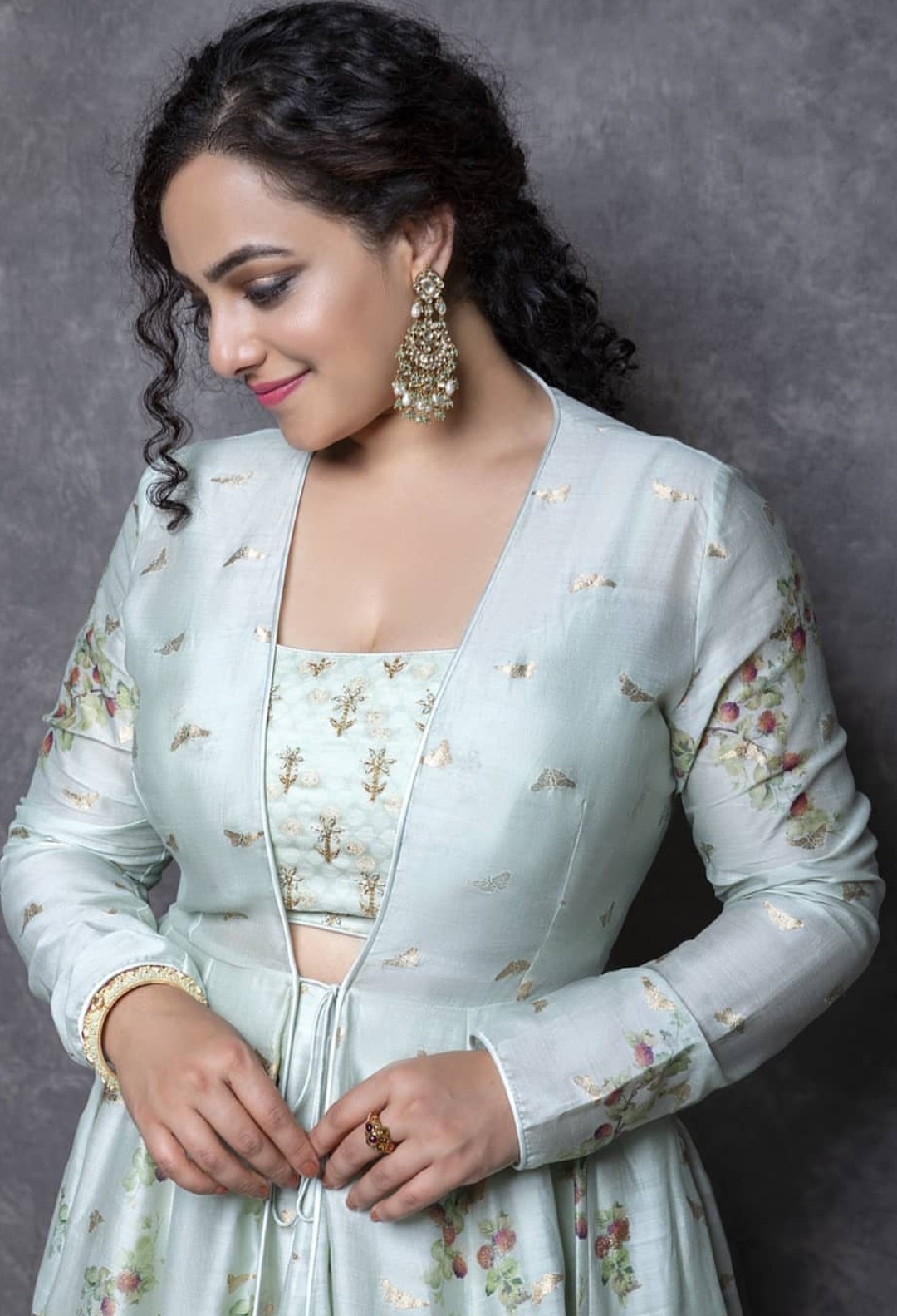 Nithya Menon Latest Dazzling Photos In Blue