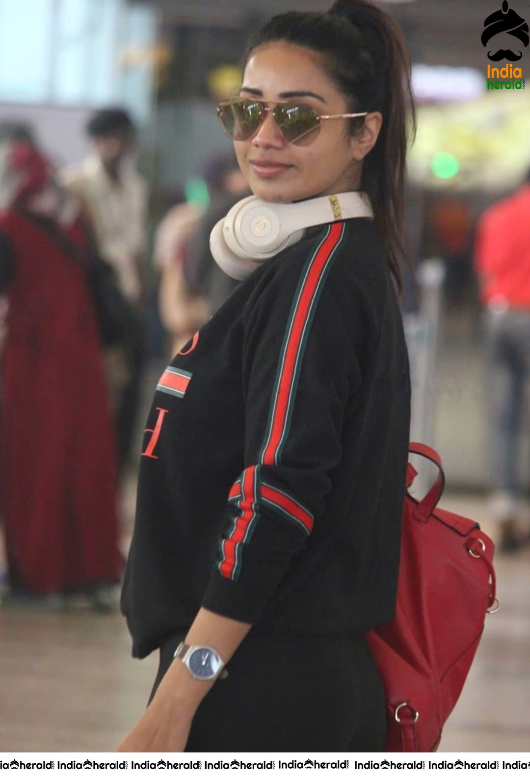 Nivetha Pethuraj Clicked at Chennai International Airport