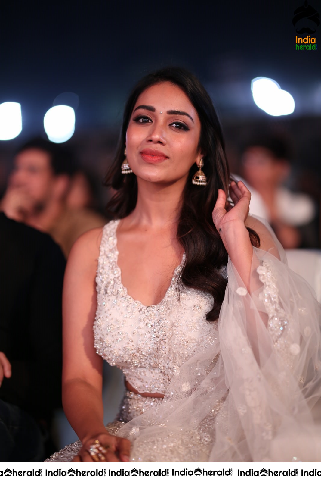 Nivetha Pethuraj Looking Angelic in White at AVPL event Set 1