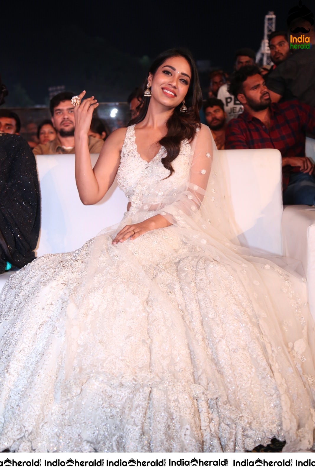 Nivetha Pethuraj Looking Angelic in White at AVPL event Set 2