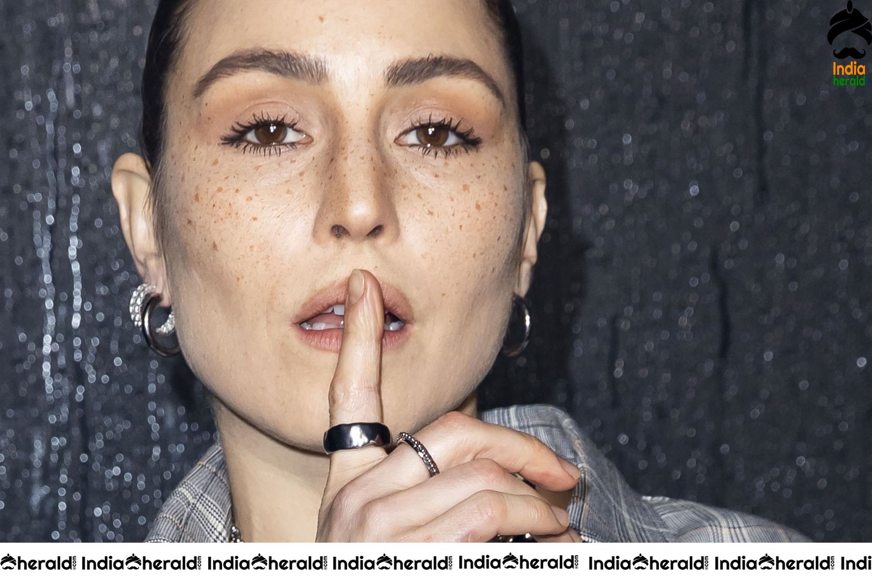 Noomi Rapace during Givenchy Show at Paris Fashion Week in Paris