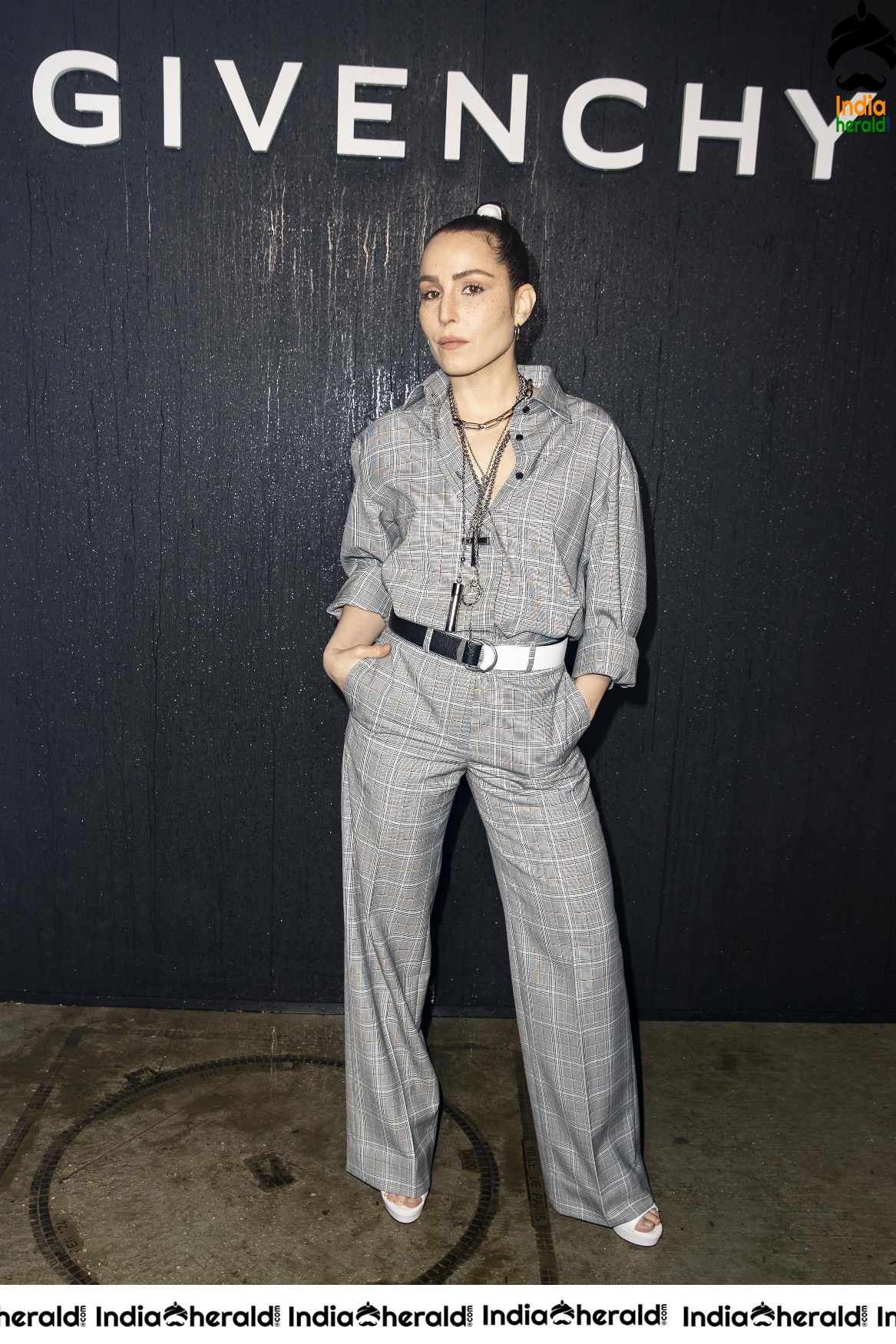 Noomi Rapace during Givenchy Show at Paris Fashion Week in Paris