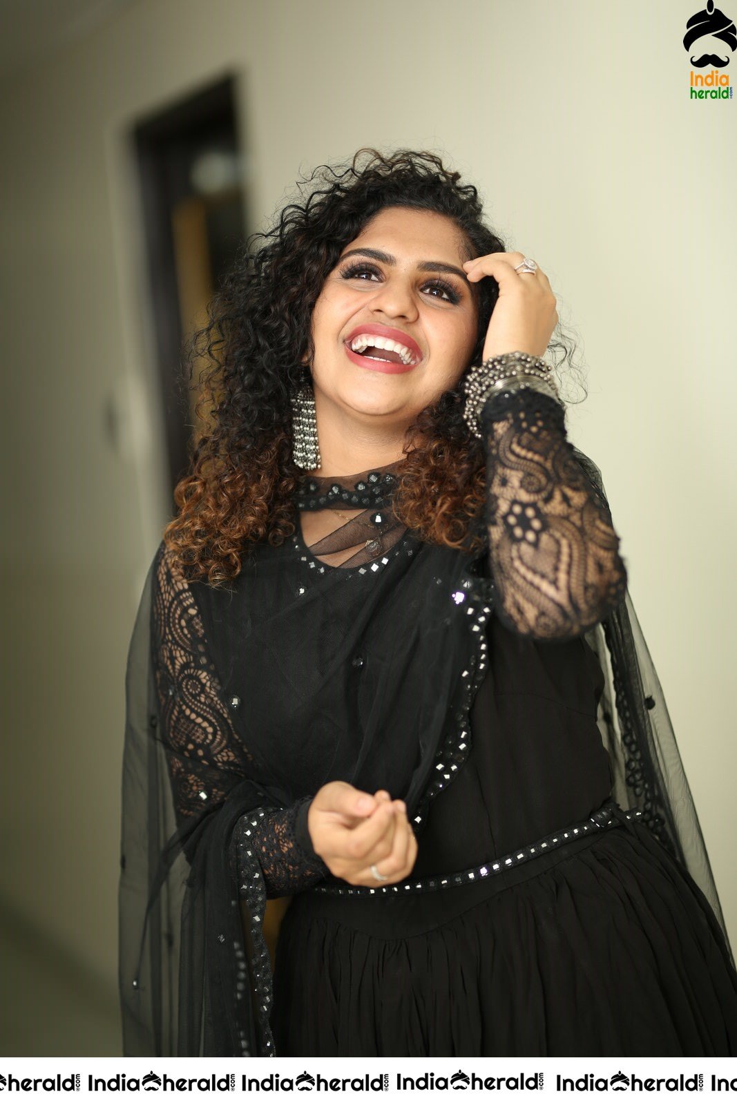 Noorin Shereef Latest Stills in Black Set 2