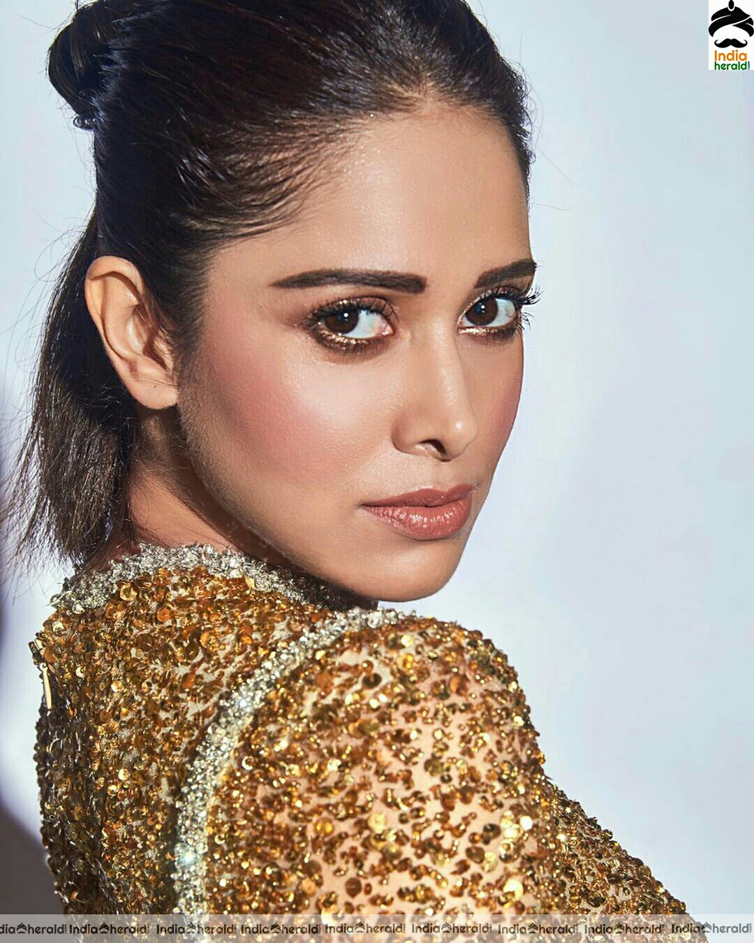 Nushrat bharucha latest Hot Golden Photoshoot