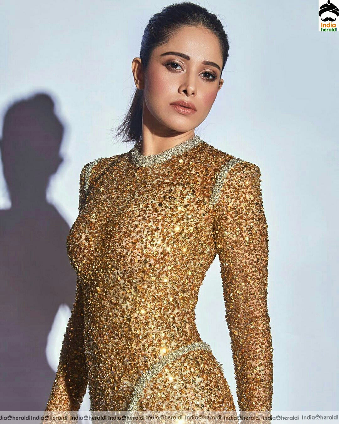 Nushrat bharucha latest Hot Golden Photoshoot
