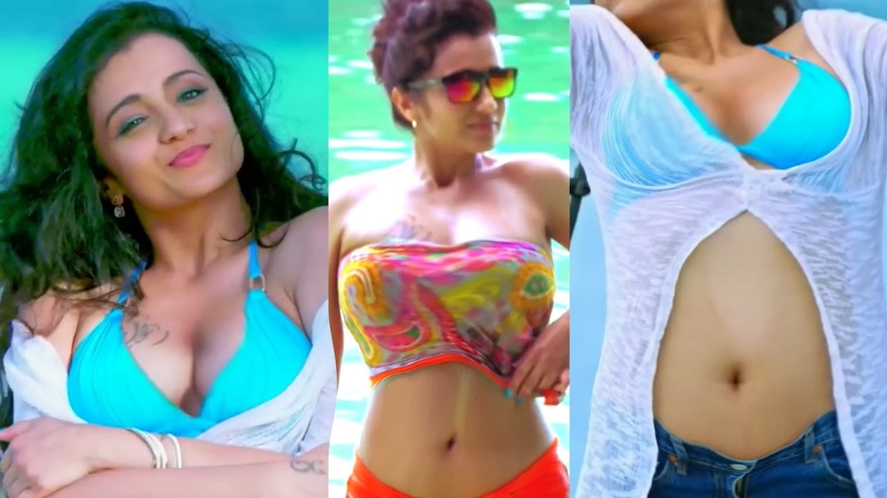 Oops Hot Mood Erecting Unseen photos of Trisha captured on screen