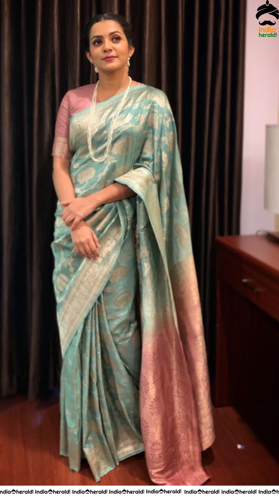 Parvathy Nair Looking Gracious In Saree
