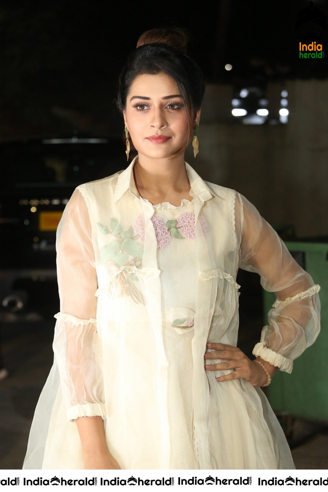 Payal Rajput Dazzling in White Photoshoot by Road Side Set 1